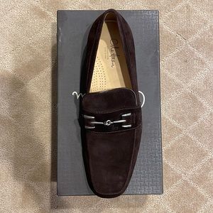 Mens Cole Hana Air Marley Dark Brown Suede Loafers
